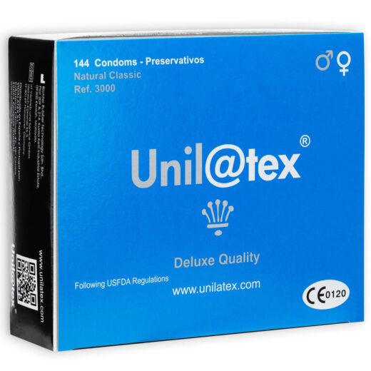 Unilatex Natural – kondomit, 144 kpl