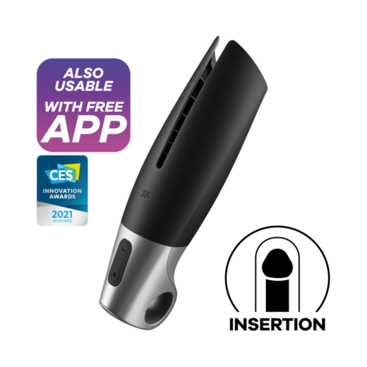 Satisfyer Men Power – automaattinen masturbaattori, musta