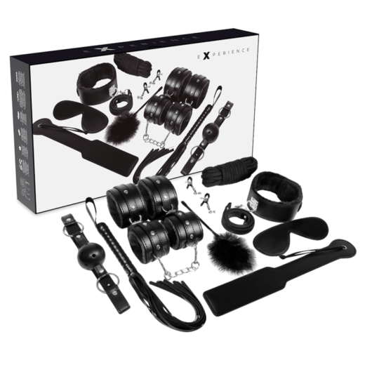 Experience BDSM Fetish Kit Series – intiimituotesetti, musta