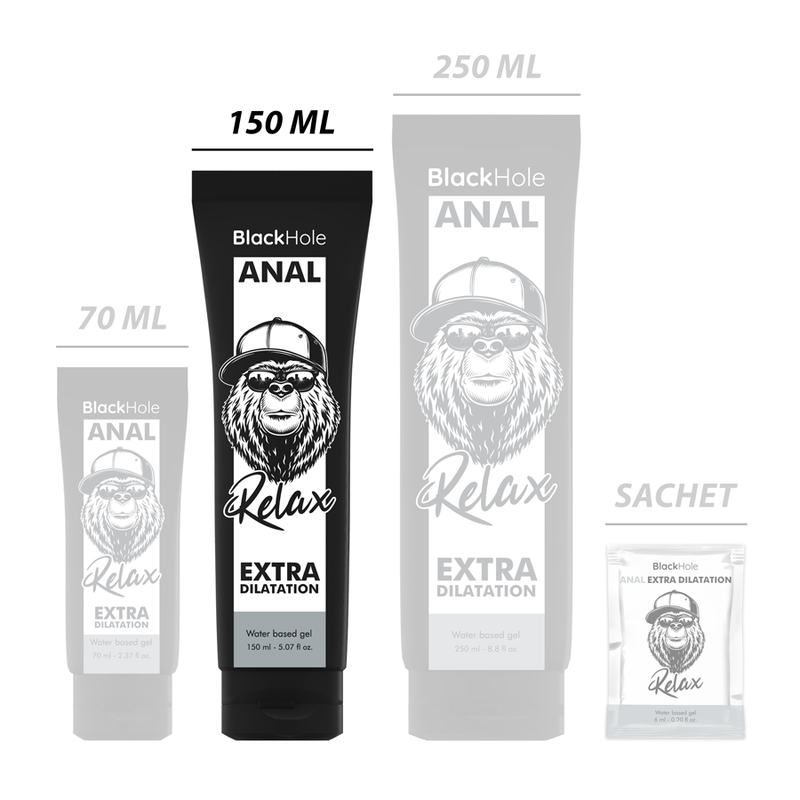 Black Hole Water Base Gel Anal Dilation – vesipohjainen liukuvoide, 150 ml - Image 2