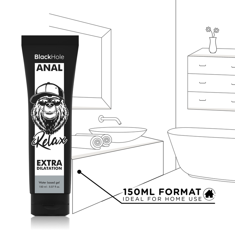 Black Hole Water Base Gel Anal Dilation – vesipohjainen liukuvoide, 150 ml - Image 5