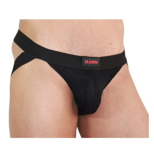 Burn 003 Jock Shiny – jockstrap-alushousut, musta