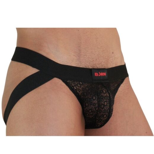 Burn 005 Jock Lingerie – jockstrap-alushousut, musta