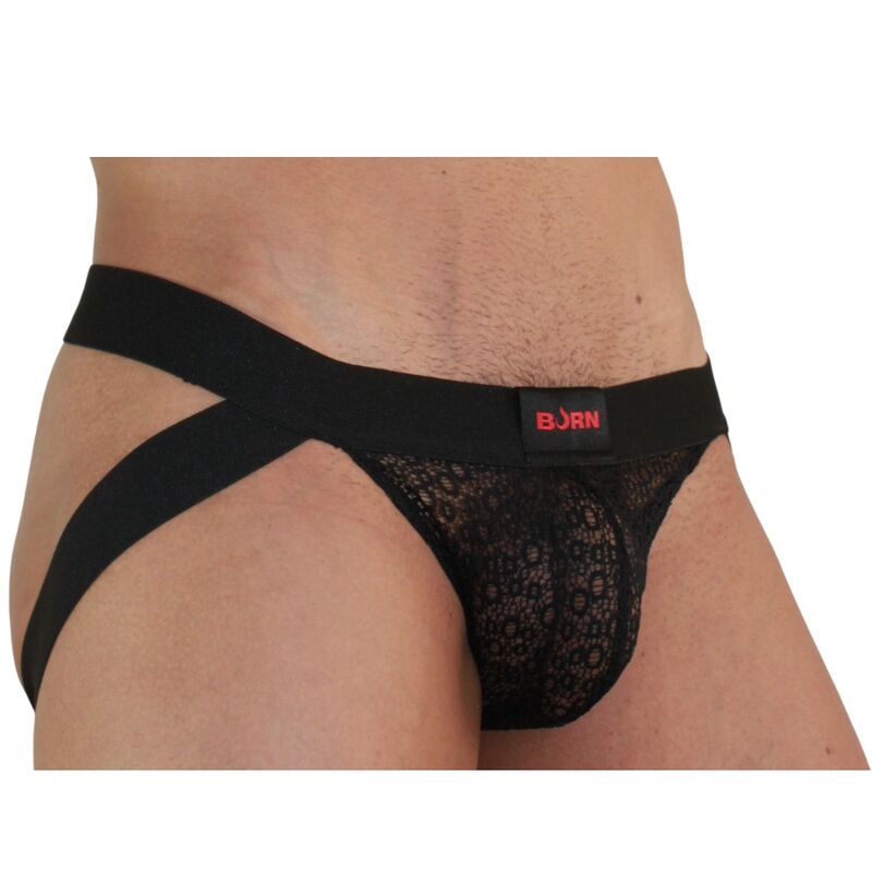 Burn 005 Jock Lingerie – jockstrap-alushousut, musta