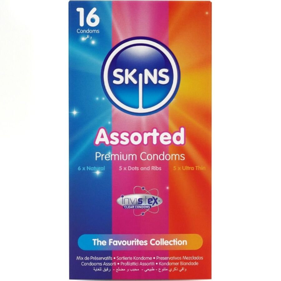 Skins Assorted Premium Pack 16 – kondomit, 16 kpl
