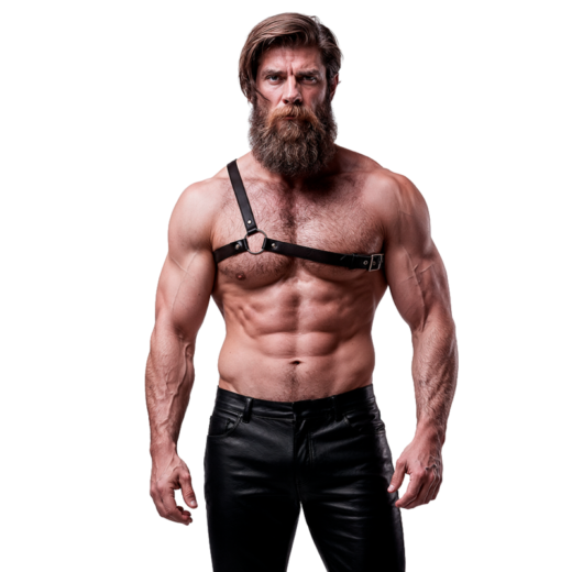 Fetish Submissive Attitude Crossed Shoulder Eco Leather Harness – miesten valjaat
