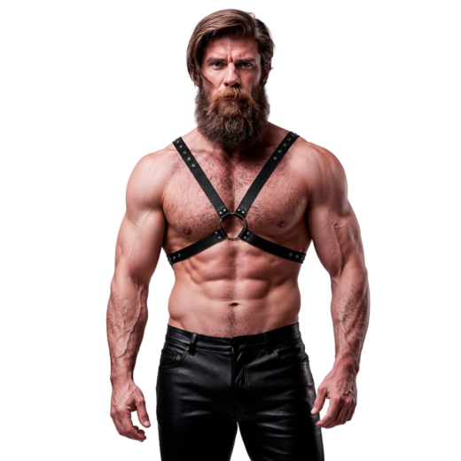 Fetish Submissive Attitude Cross Chest Eco-Leather Harness – miesten valjaat